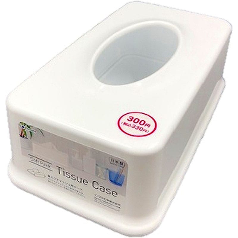 袋入りティッシュ用ケース　ホワイト