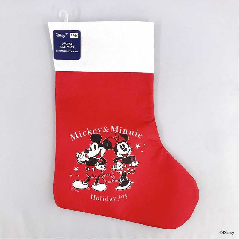 ディズニー／ウィンターホリデー　クリスマスフェルトソックス　