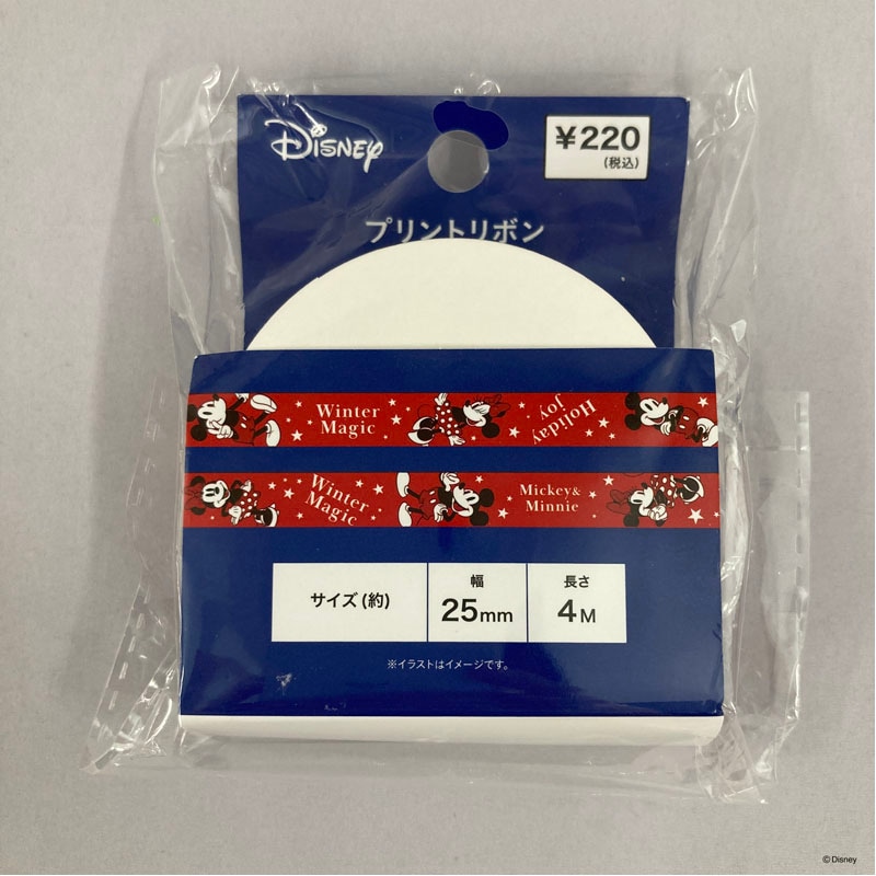ディズニー／ウィンターホリデー　プリントリボン