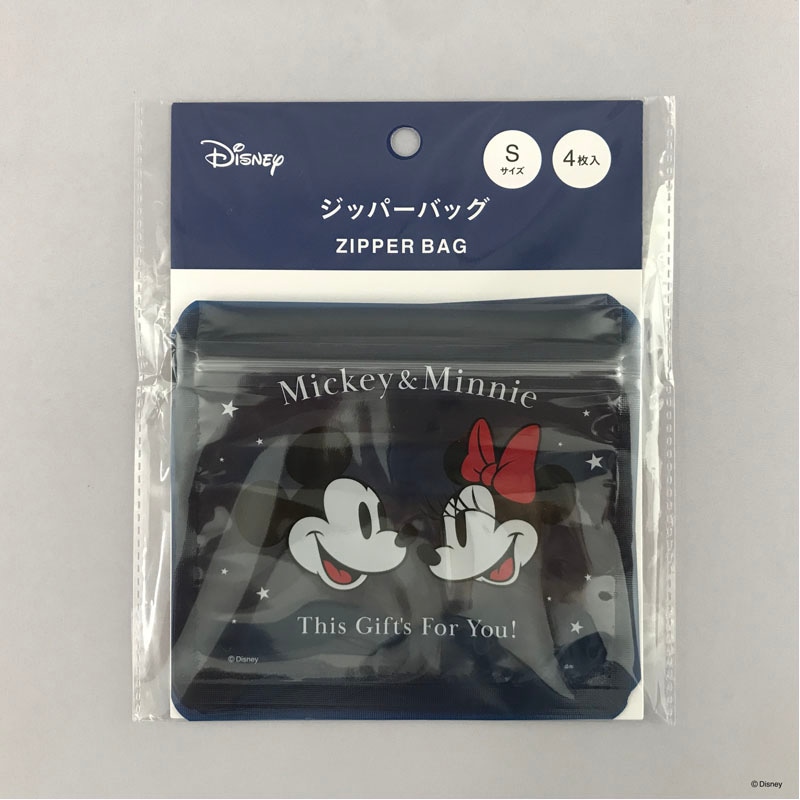 ディズニー／ウィンターホリデー　ジッパーバッグ　Ｓ　４Ｐ