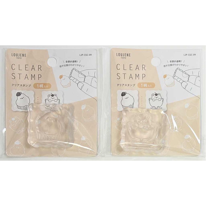 クリアスタンプ　Ｃ　シマエナガ＆ベア