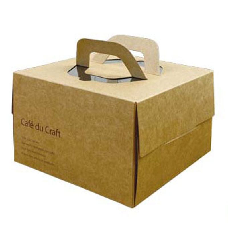 出品キャンペーン価格　deto 4箱 ケーキボックス 4号用 クラフト【公式】≪1個からお届け≫Can☆Do