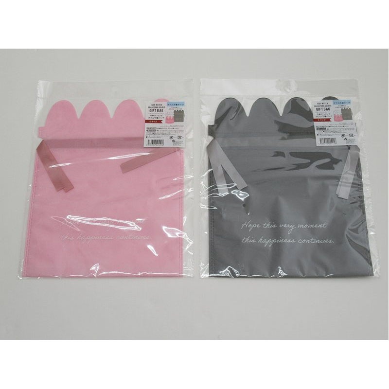 不織布ラッピング　ダブル巾着バッグ　Ｓ