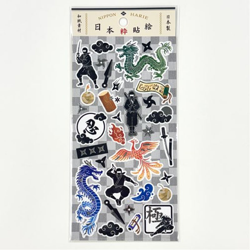 日本貼絵シール　忍者