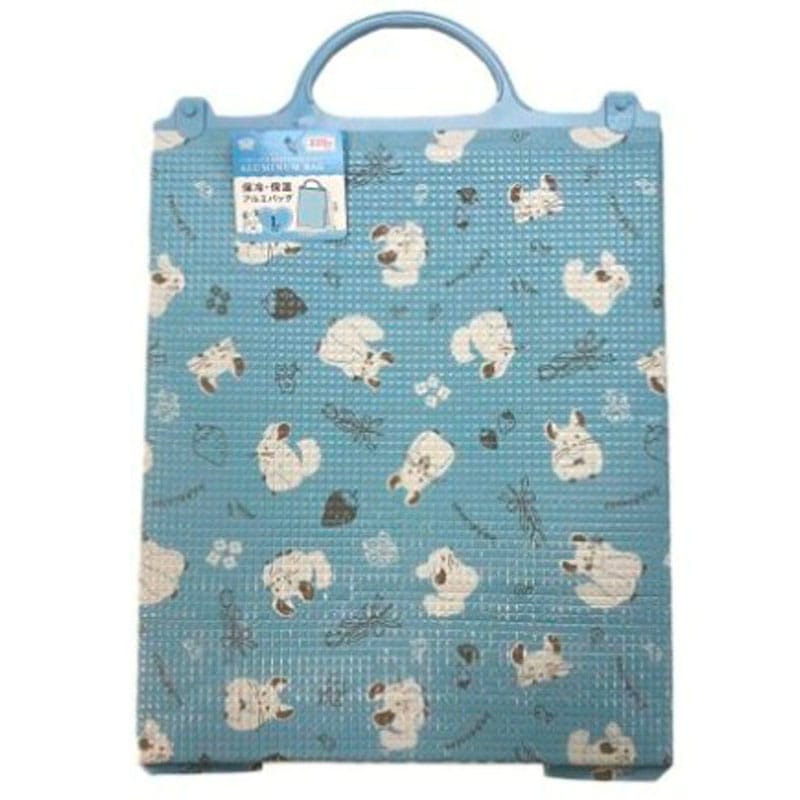 保冷保温アルミバッグ　チンチラ柄　Ｌ