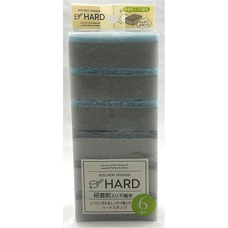 キッチンスポンジ　ハード　６個入