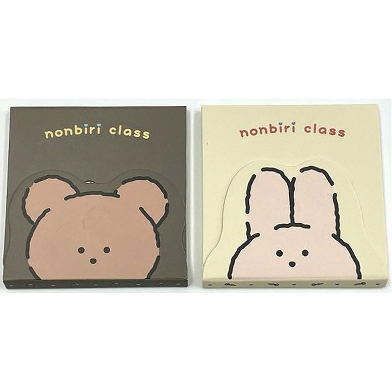 のんびりクラス カバーメモ帳 うさぎくま【公式】≪1個からお届け
