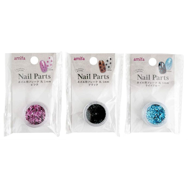 ネイル用フレーク 丸 1mm