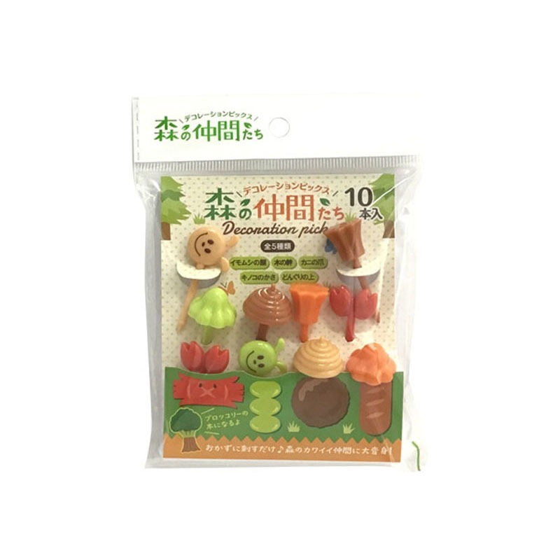 デコレーションピックス　森の仲間たち　１０Ｐ