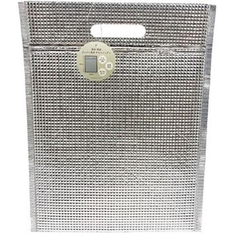 保冷保温ジッパー付アルミバッグ　Ｌ