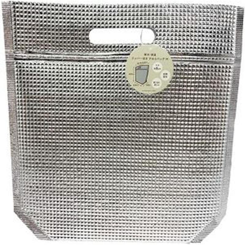 保冷保温ジッパー付アルミバッグ　Ｍ