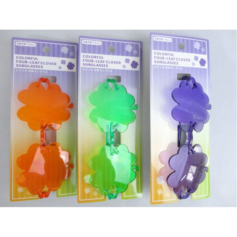 カラフル四葉サングラス