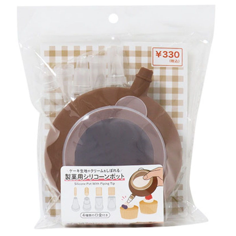 口金付き製菓用シリコーンポット