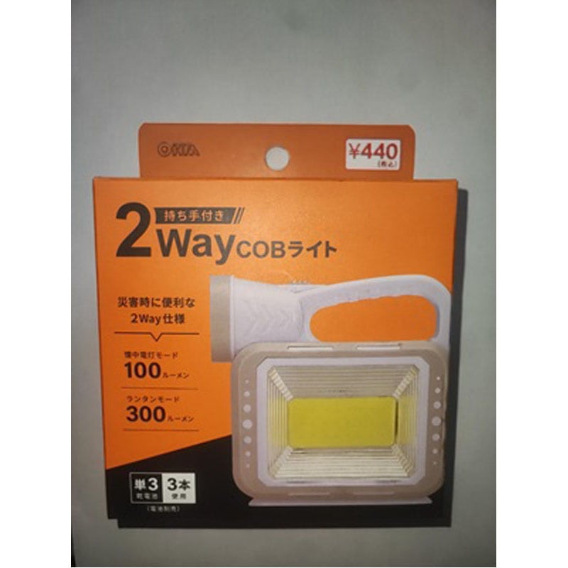 持ち手付き２ＷＡＹＣＯＢライト