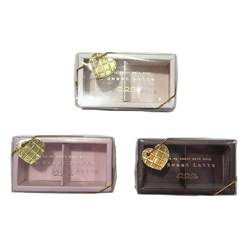 トリュフボックス　２個用　ラテハート　タグ付