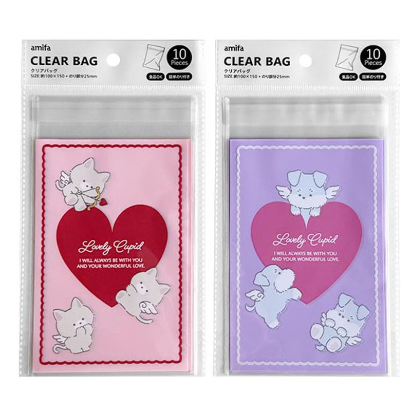 クリアバッグ　Ｓ　１０Ｐ　キューピッド