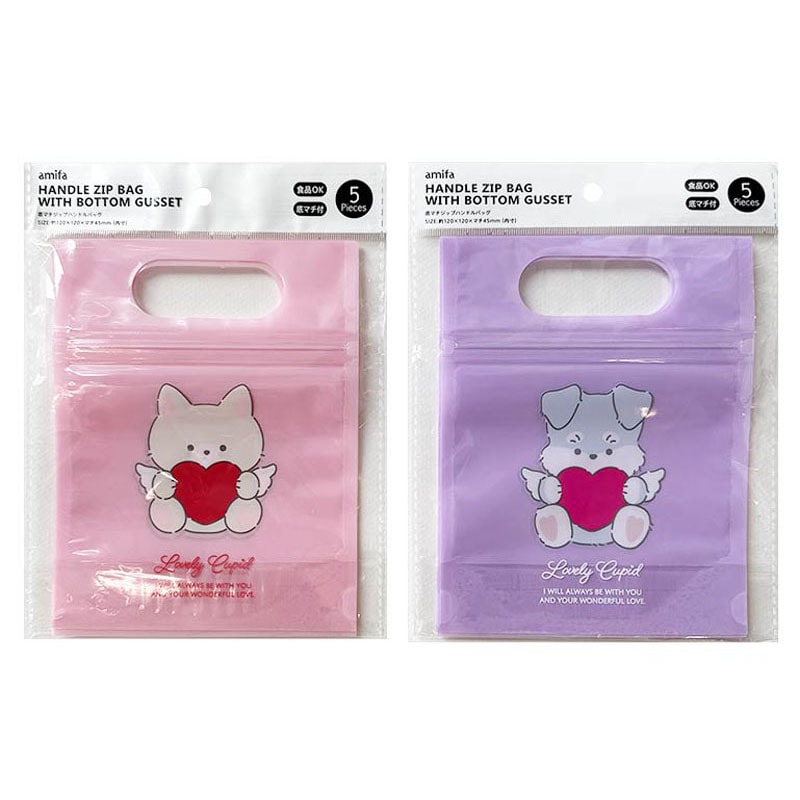 ジップハンドルバッグ　Ｓ　５Ｐ　キューピッド