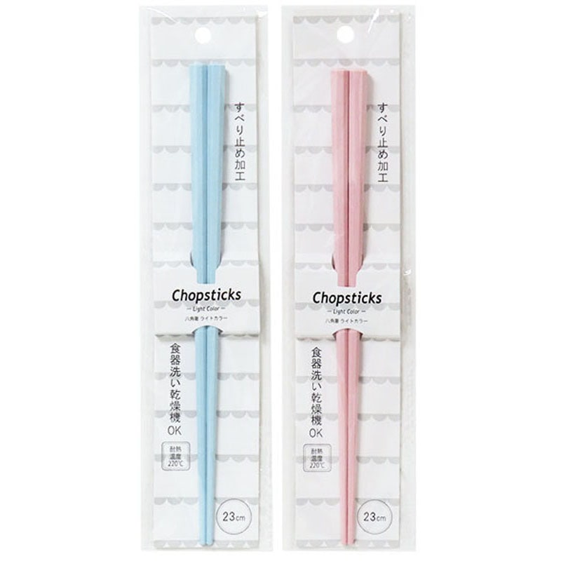 八角箸 ライトカラー 23cm