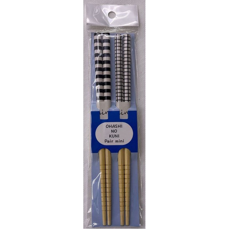 お箸の国ミニ箸 2膳 ストライプ