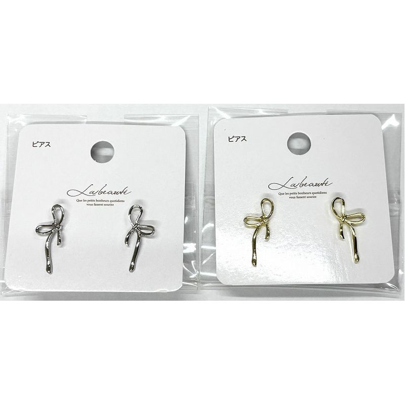 ニュアンスリボンピアス