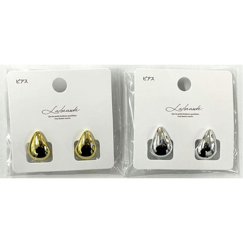 メタルドロップピアス