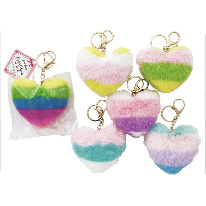 ふわふわハートチャーム