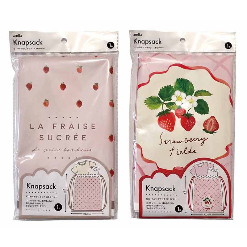 ビニールナップサック　ストロベリー