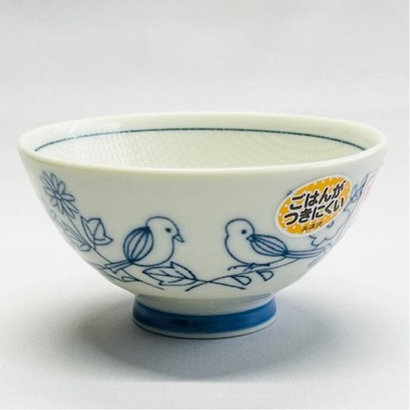 ラブバード青 粒粒茶碗