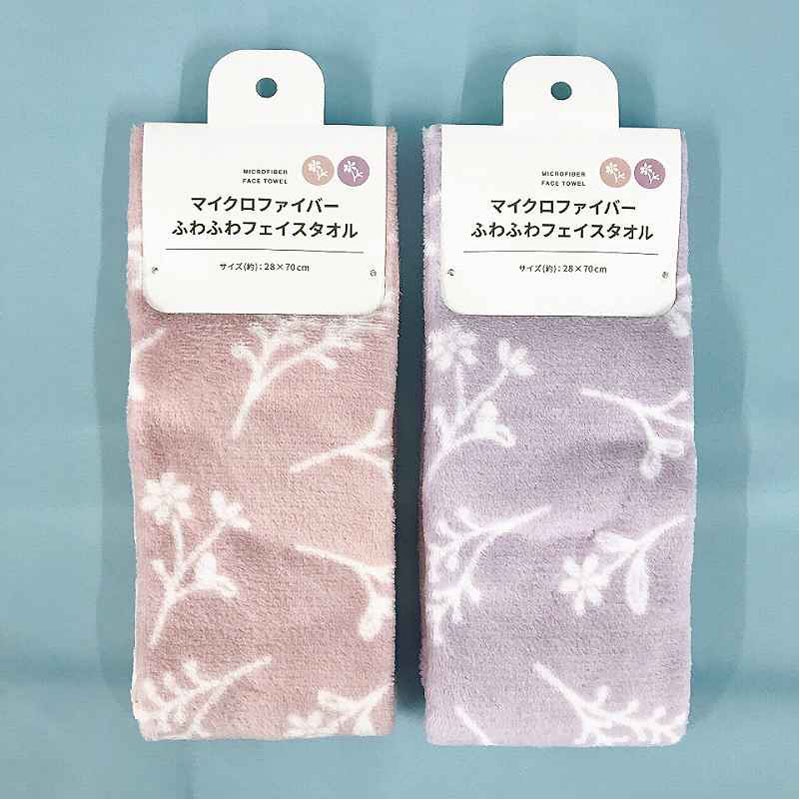ＭＦフェイスタオル　ふわふわフラワー