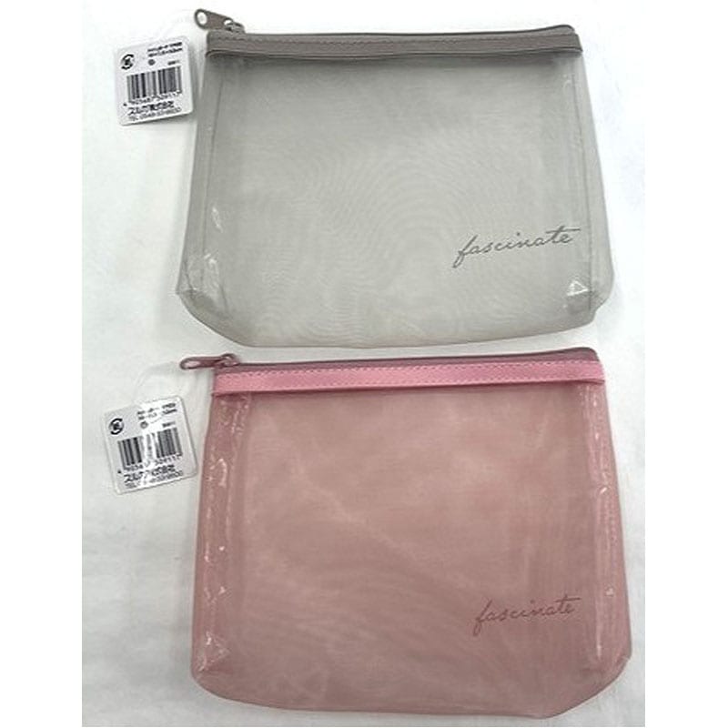 メッシュポーチ　マチ付き