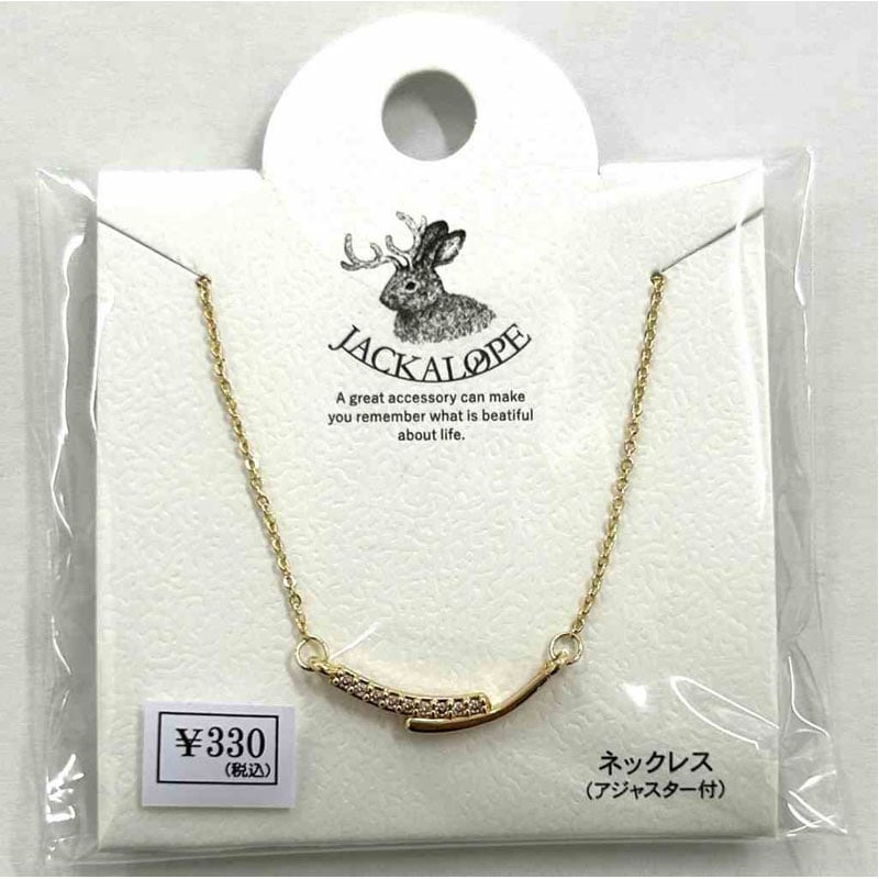 ＪＬ　ＣＺネックレス　カーブ　ＧＤ