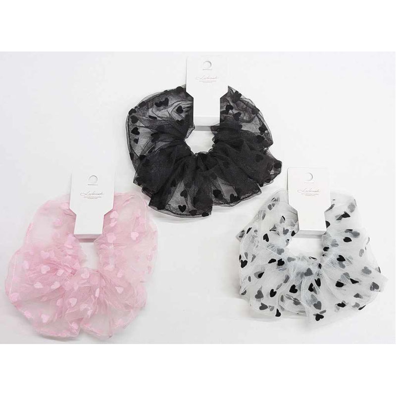 ミニハートプリントシュシュ