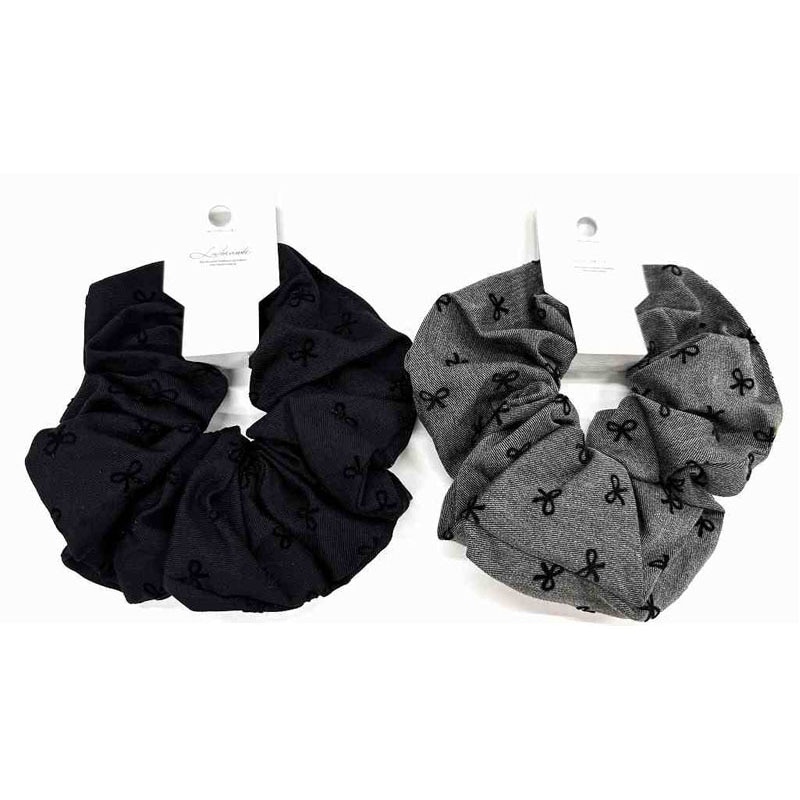 リボンプリントシュシュ