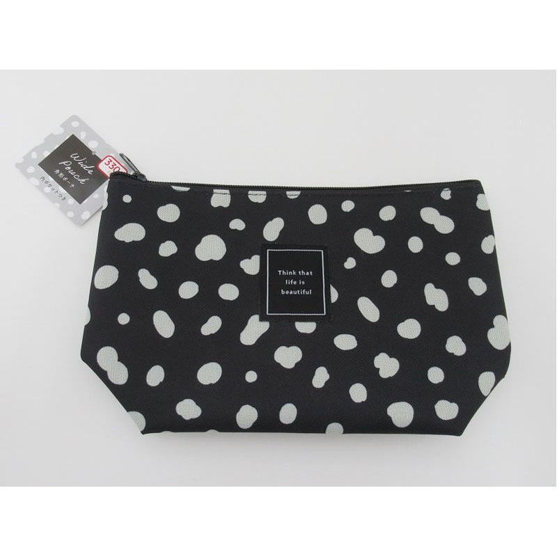 舟形ポーチ　アニマル柄　ＢＫ