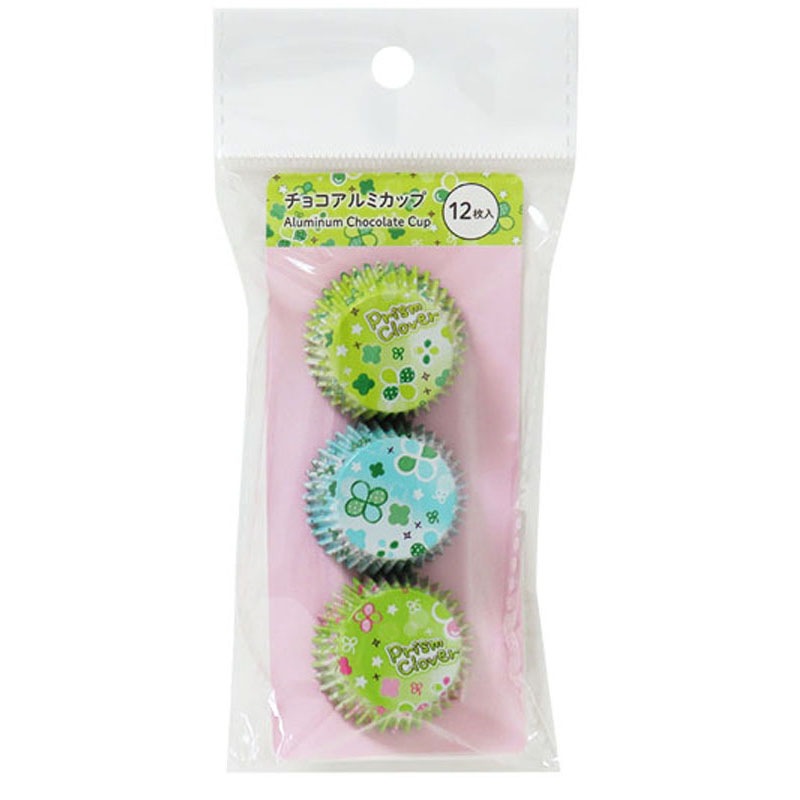 チョコアルミカップ　丸型　プリズムクローバー