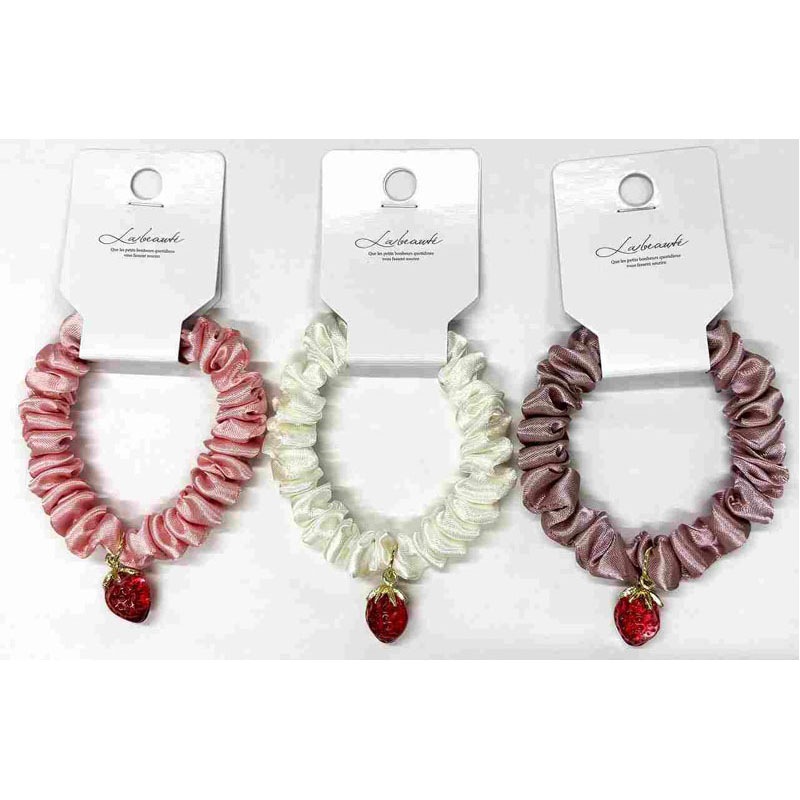 いちごサテンミニシュシュ