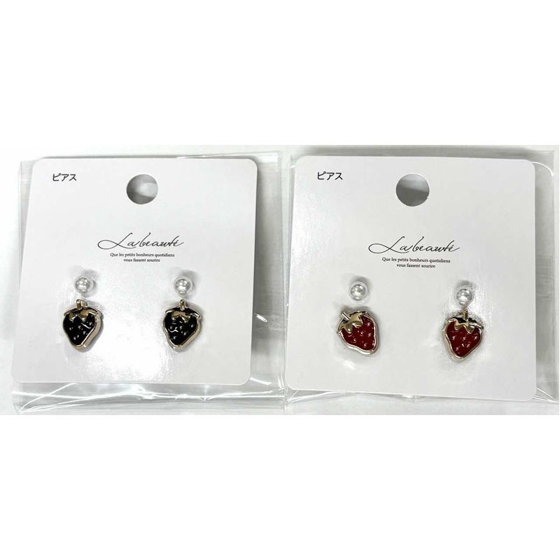 いちごチャーム❤️ピアスセット いちごピアスセット 2PR【公式】≪1個からお届け≫Can☆Doネット