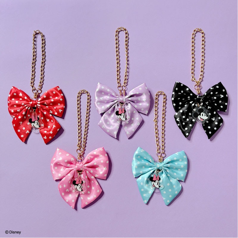 ディズニー／ミニーマウス リボンチャーム【公式】≪1個からお届け