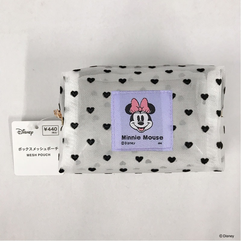 ディズニー／ミニーマウス ボックスメッシュポーチ【公式】≪1個から
