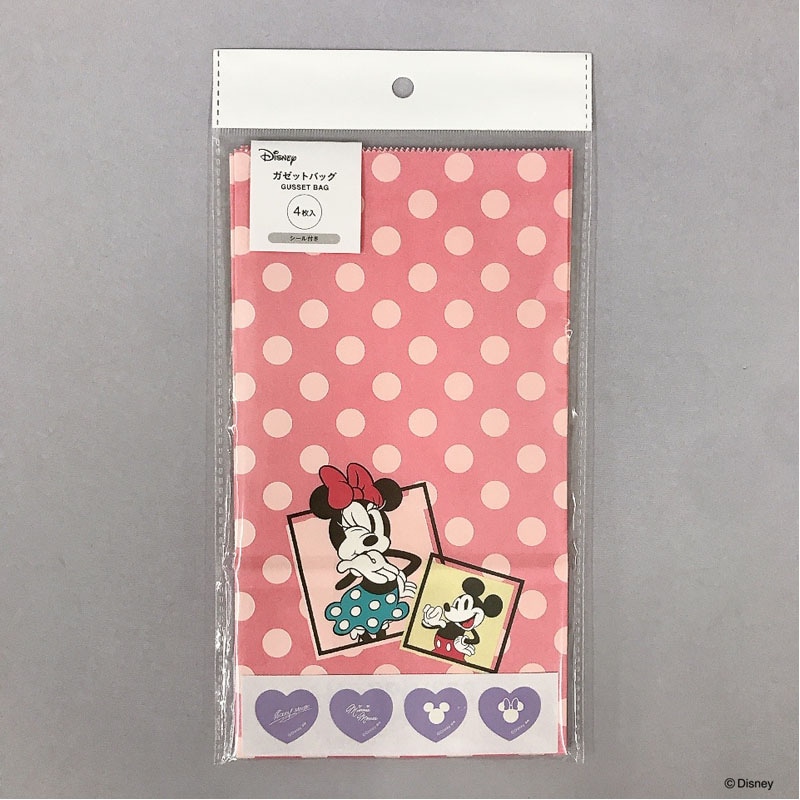 ディズニー／ミニーマウス ガゼットバッグ4P【公式】≪1個からお