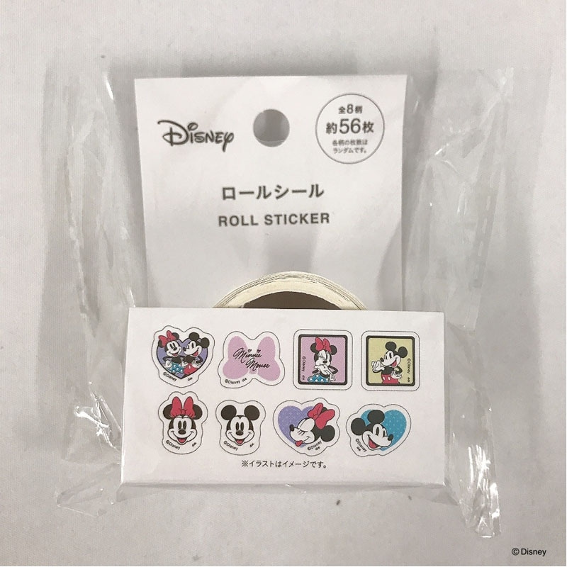 ディズニー／ミニーマウス ロールシール 56枚【公式】≪1個からお
