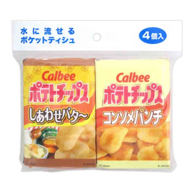 ポケットティッシュ　ポテトチップス　４Ｐ