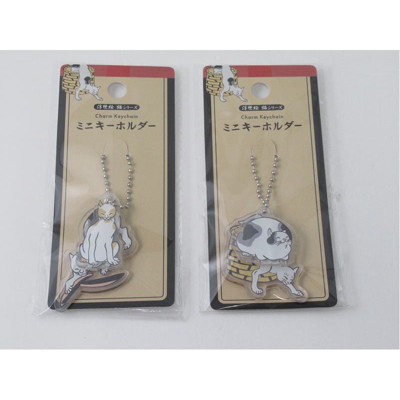 ミニキーホルダー　猫柄