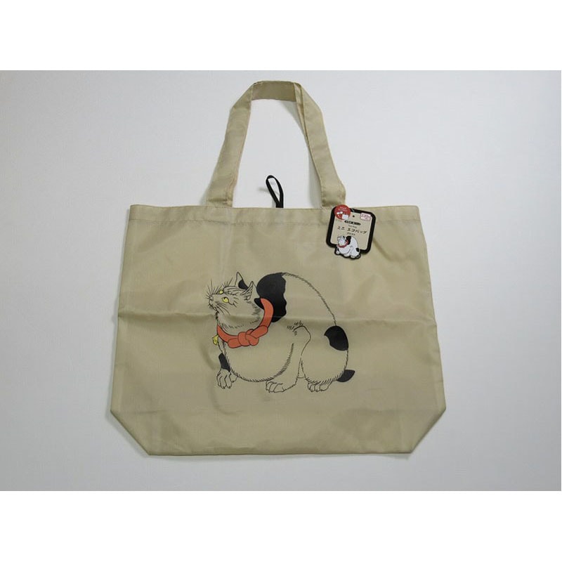 ミニエコバッグ　ゴム付き　猫柄