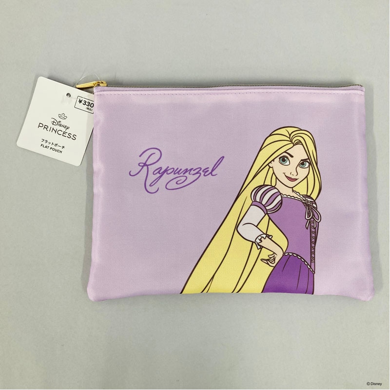 【数量限定】ディズニープリンセス　フラットポーチ　ラプンツェル