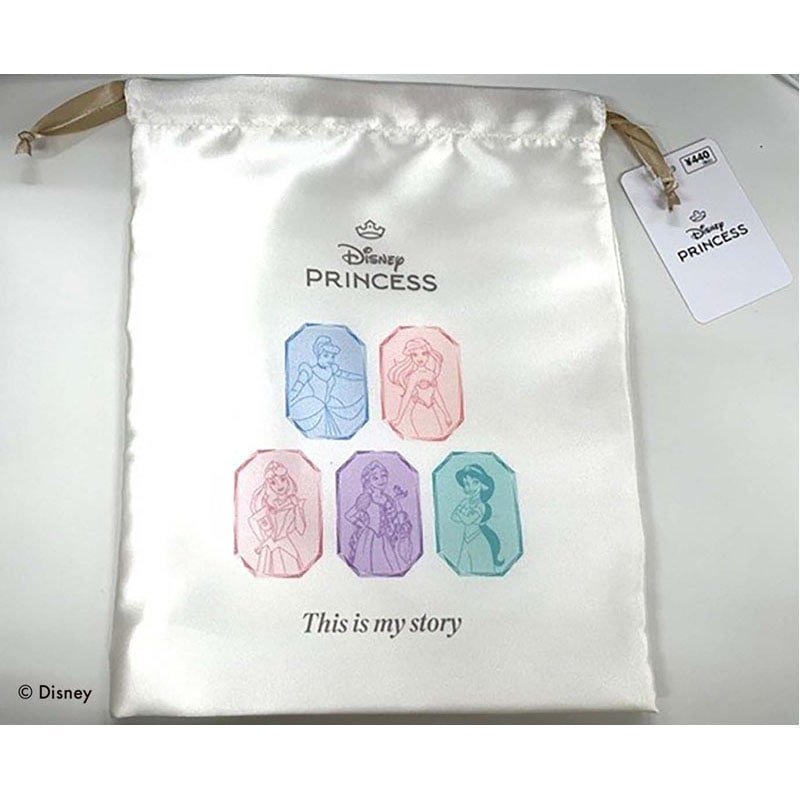 数量限定】ディズニープリンセス サテン巾着M【公式】≪1個からお
