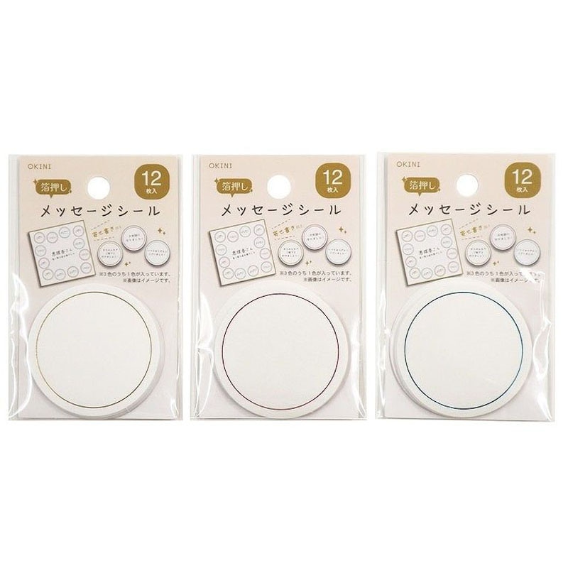 メッセージシール箔押し　１２Ｐ　フレーム