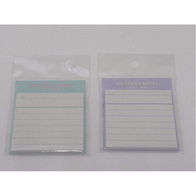 スクエア付箋　４種付き　６０枚