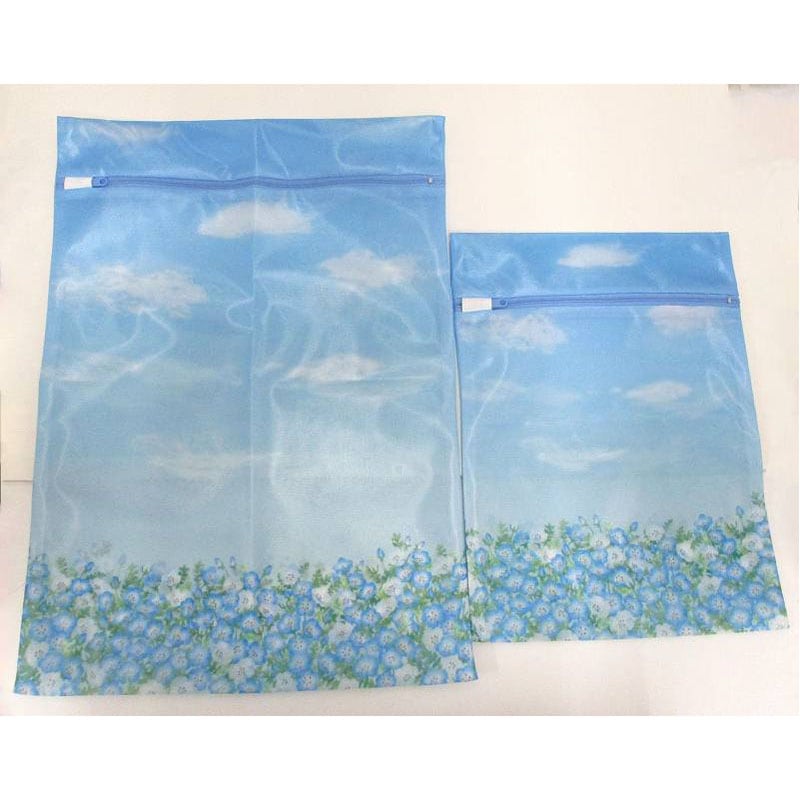 厚手洗濯ネット　Ｌ／Ｓ　ネモフィラ
