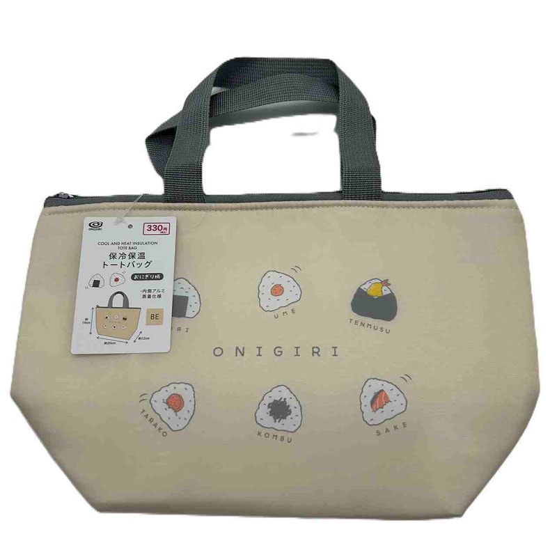 保冷保温トートバッグ　おにぎり柄　ＢＥ